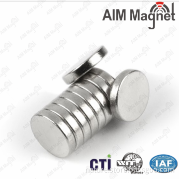 neodymium d12x2 zn n35 magnet
